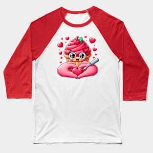 Valentine's Cartoon Delights T-Shirt Baseball T-Shirt